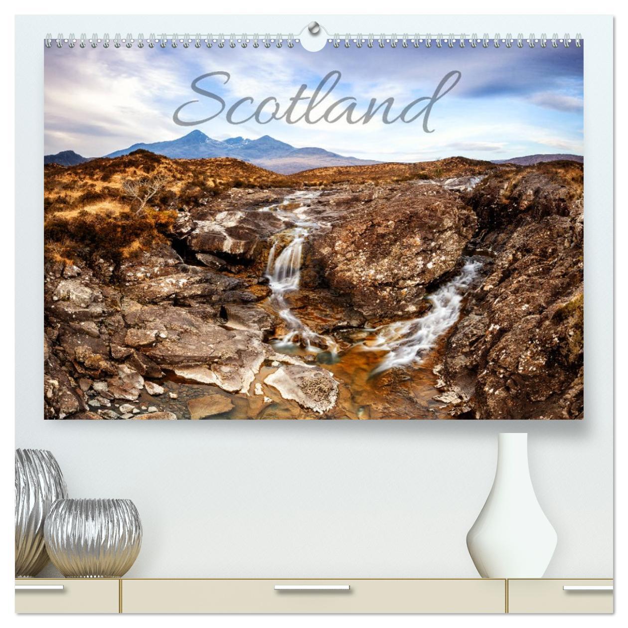 Kalendár/Diár Scotland (hochwertiger Premium Wandkalender 2026 DIN A2 quer), Kunstdruck in Hochglanz Calvendo