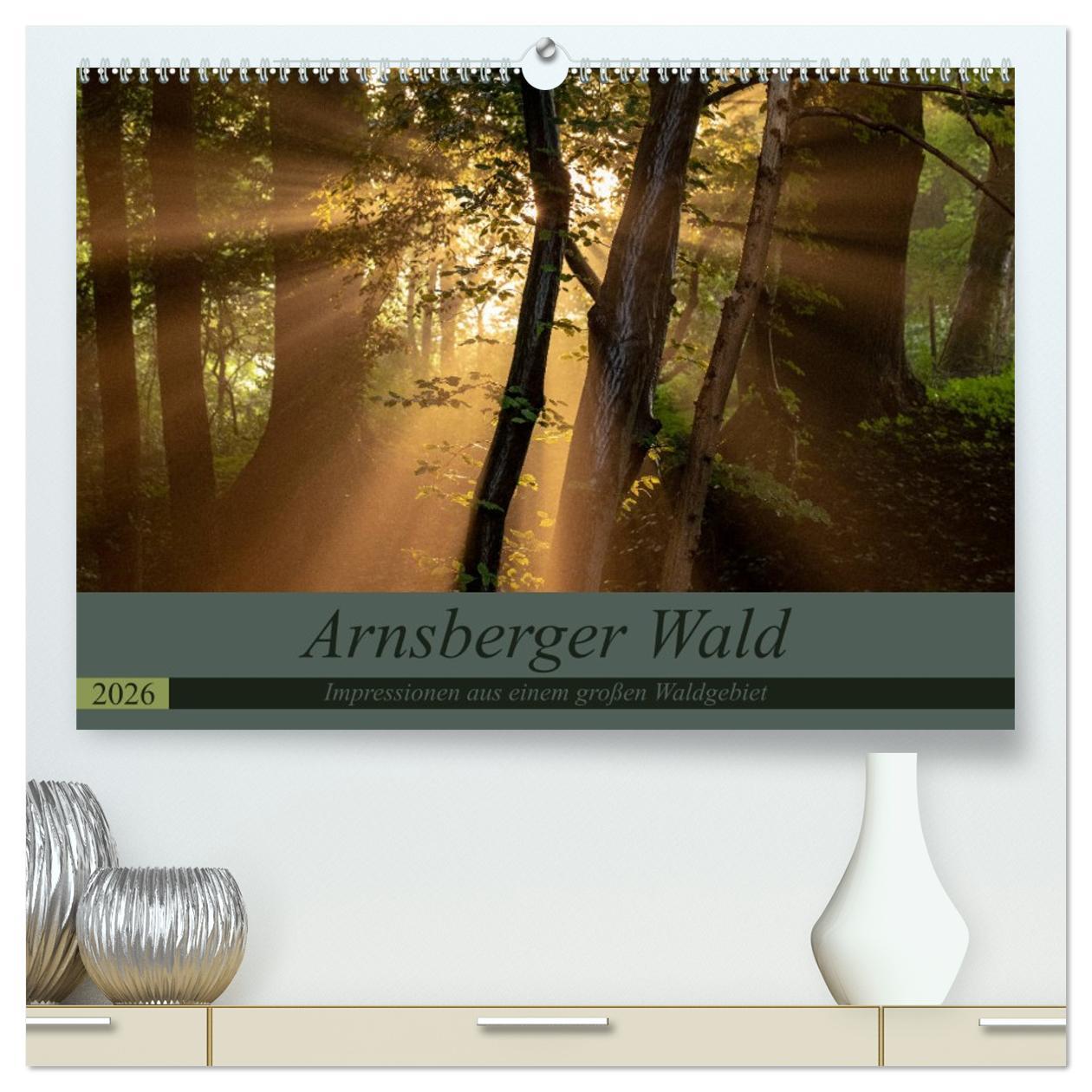 Kalendár/Diár Arnsberger Wald (hochwertiger Premium Wandkalender 2026 DIN A2 quer), Kunstdruck in Hochglanz Calvendo