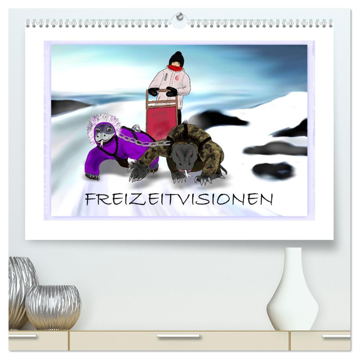 Kalendář/Diář Freizeitvisionen (hochwertiger Premium Wandkalender 2026 DIN A2 quer), Kunstdruck in Hochglanz Calvendo