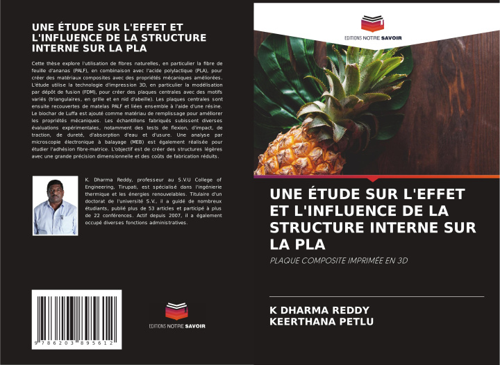 Kniha UNE ÉTUDE SUR L'EFFET ET L'INFLUENCE DE LA STRUCTURE INTERNE SUR LA PLA K DHARMA REDDY