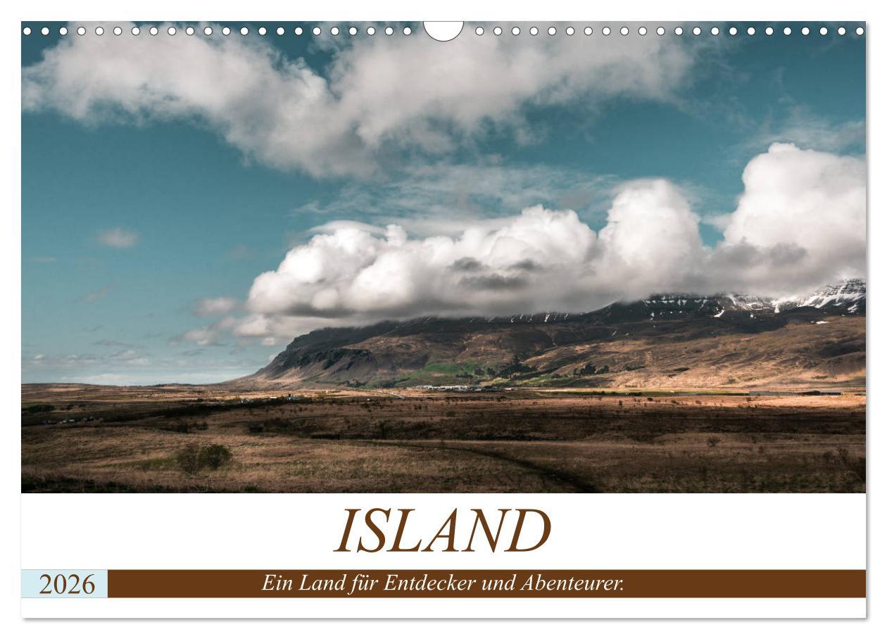Kalendář/Diář Island. Ein Land für Entdecker und Abenteurer. (Wandkalender 2026 DIN A3 quer), CALVENDO Monatskalender Calvendo