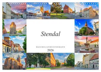 Kalendár/Diár Stendal Impressionen (Wandkalender 2026 DIN A3 quer), CALVENDO Monatskalender Calvendo