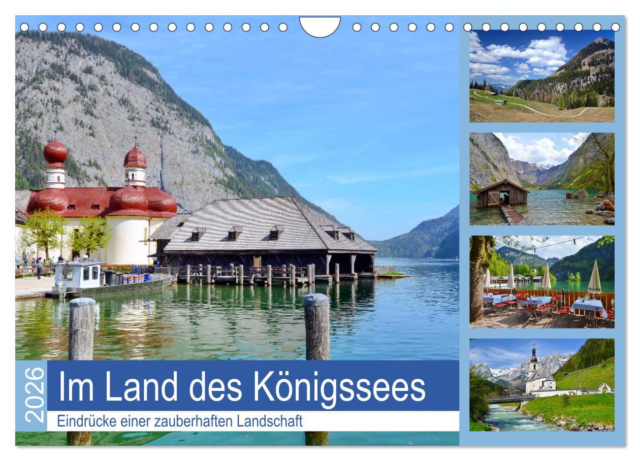 Kalendár/Diár Im Land des Königssees (Wandkalender 2026 DIN A4 quer), CALVENDO Monatskalender Calvendo