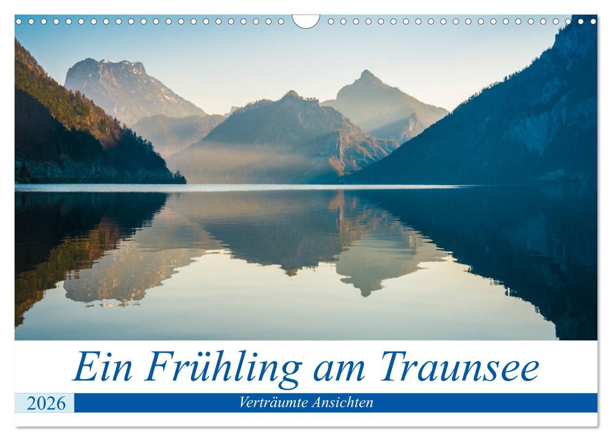 Kalendář/Diář Ein Frühling am Traunsee - Verträumte Ansichten (Wandkalender 2026 DIN A3 quer), CALVENDO Monatskalender Calvendo