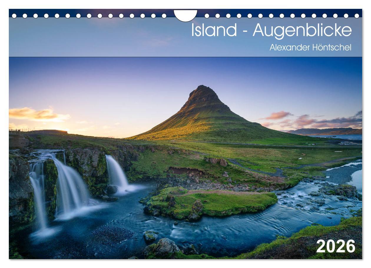 Kalendář/Diář Island - Augenblicke 2026 (Wandkalender 2026 DIN A4 quer), CALVENDO Monatskalender Calvendo