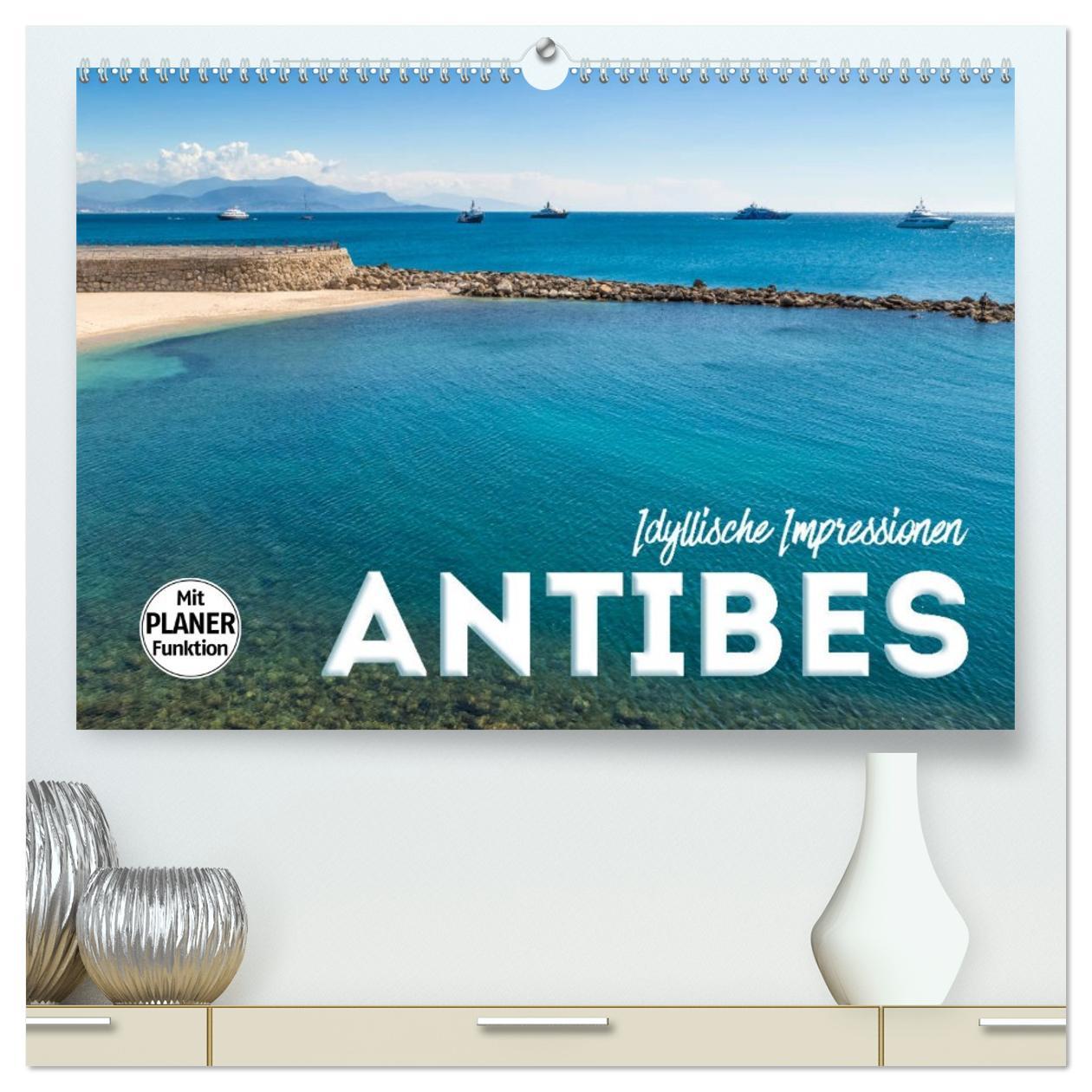 Kalendář/Diář ANTIBES Idyllische Impressionen (hochwertiger Premium Wandkalender 2026 DIN A2 quer), Kunstdruck in Hochglanz Calvendo