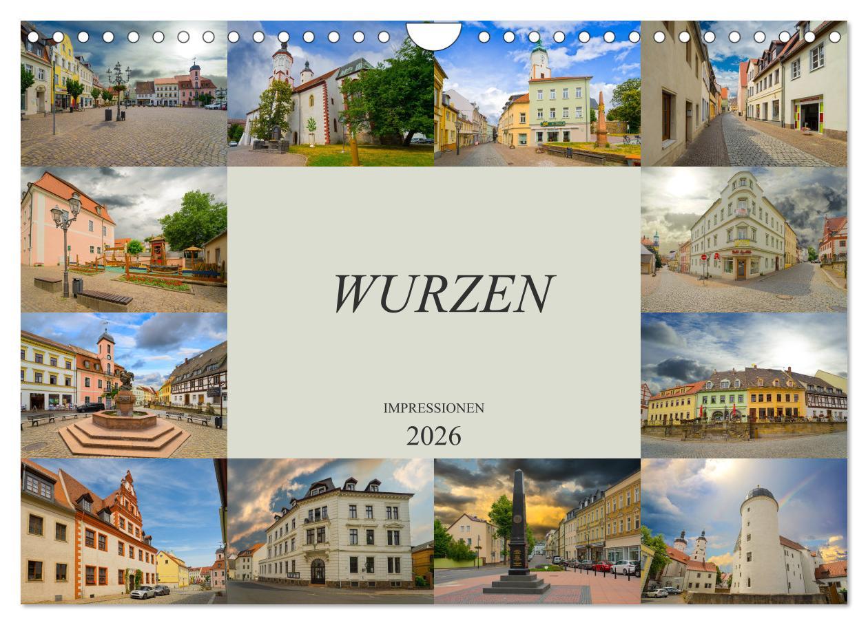 Kalendář/Diář Wurzen Impressionen (Wandkalender 2026 DIN A4 quer), CALVENDO Monatskalender Calvendo