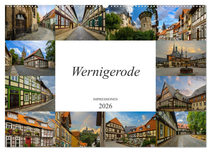 Koledar/Rokovnik Wernigerode Impressionen (Wandkalender 2026 DIN A2 quer), CALVENDO Monatskalender Calvendo