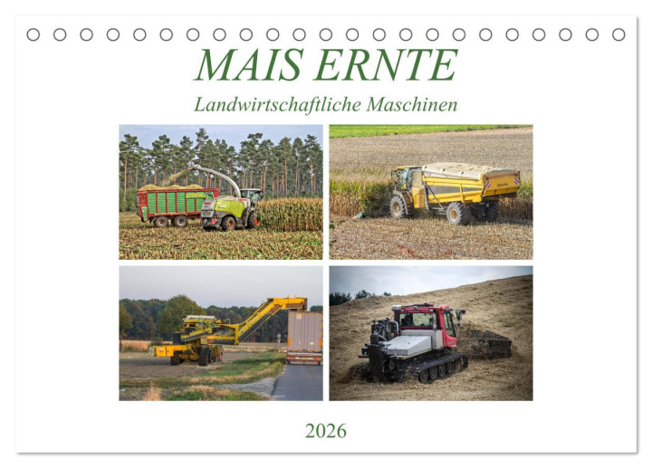 Calendar / Agendă MAIS ERNTE (Tischkalender 2026 DIN A5 quer), CALVENDO Monatskalender Calvendo
