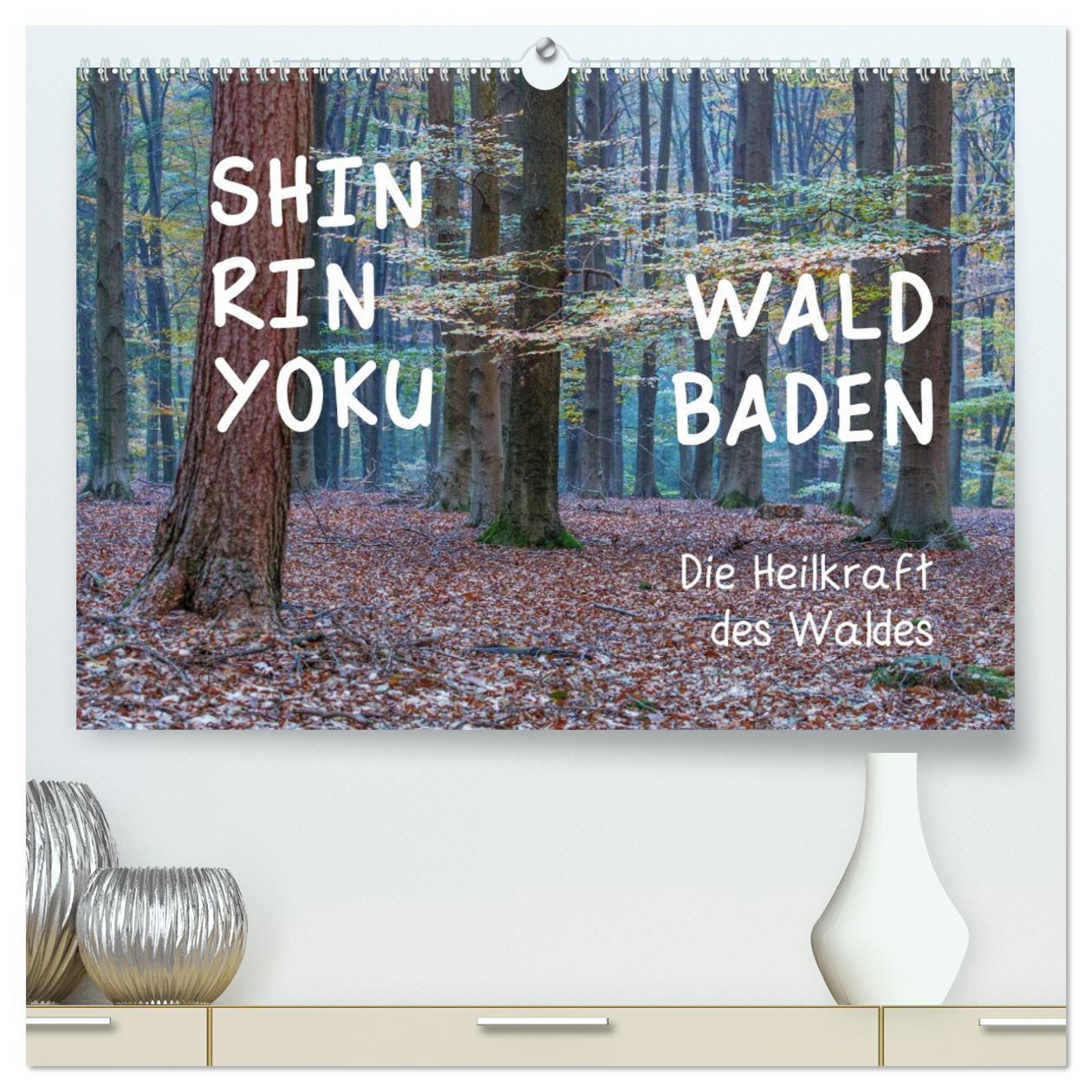 Kalendár/Diár Shinrin yoku - Waldbaden 2026 (hochwertiger Premium Wandkalender 2026 DIN A2 quer), Kunstdruck in Hochglanz Calvendo
