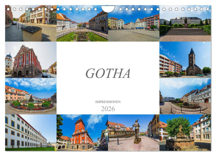 Calendar / Agendă Gotha Impressionen (Wandkalender 2026 DIN A4 quer), CALVENDO Monatskalender Calvendo