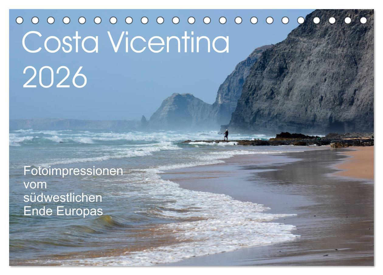 Kalendár/Diár Costa Vicentina (Tischkalender 2026 DIN A5 quer), CALVENDO Monatskalender Calvendo