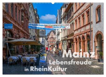 Kalendář/Diář Mainz - Lebensfreude in RheinKultur (Wandkalender 2026 DIN A2 quer), CALVENDO Monatskalender Calvendo
