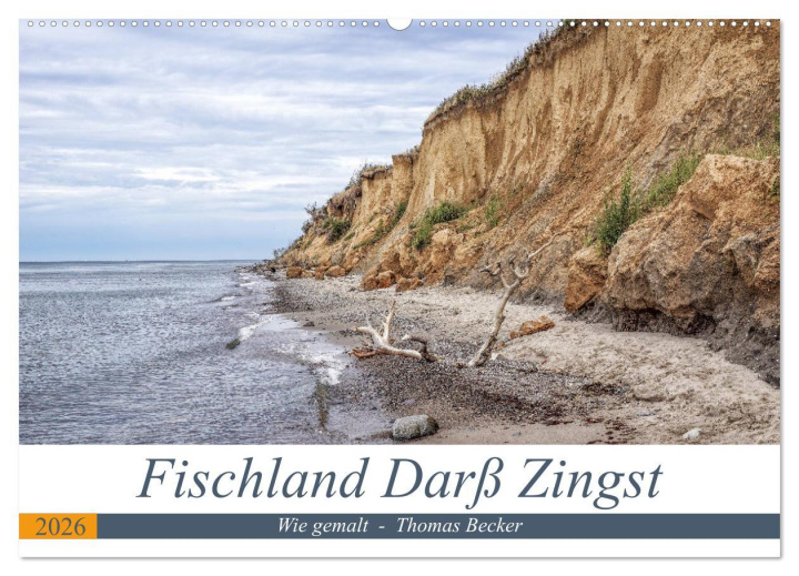Kalendár/Diár Fischland Darß Zingst - wie gemalt (Wandkalender 2026 DIN A2 quer), CALVENDO Monatskalender Calvendo