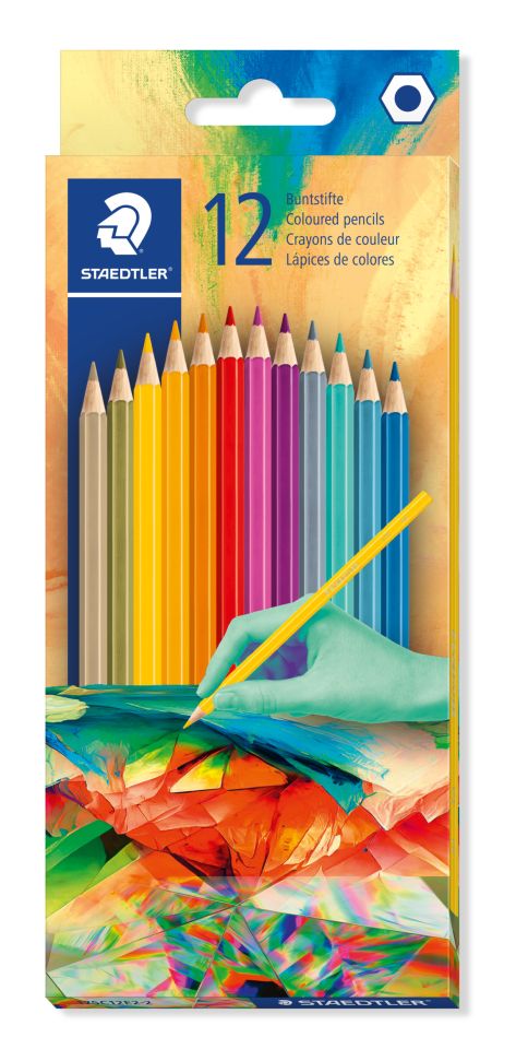Kniha Kredki sześciokątne Multiverse 12 kolorów Staedtler 