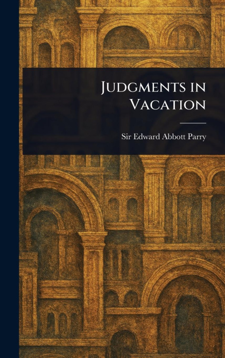 Kniha Judgments in Vacation 