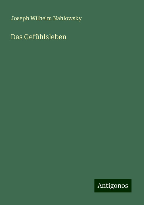 Knjiga Das Gefühlsleben 