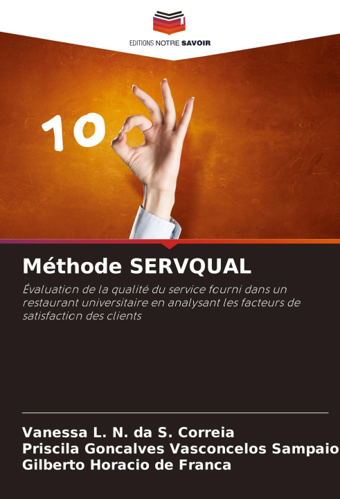 Kniha Méthode SERVQUAL Priscila Goncalves Vasconcelos Sampaio