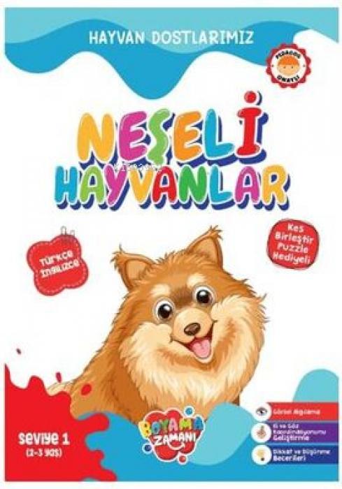 Kniha Hayvan Dostlarimiz - Neseli Hayvanlar Seviye 1 