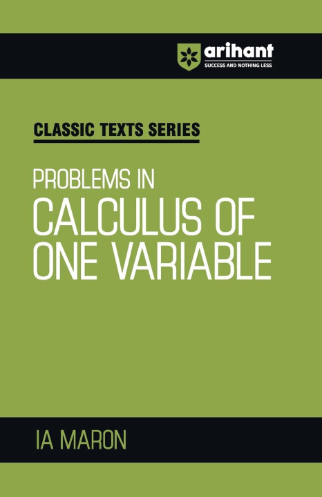 Kniha Calculus of One Variable IA MARON