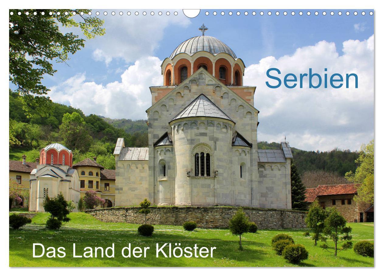 Kalendár/Diár Serbien - Das Land der Klöster (Wandkalender 2026 DIN A3 quer), CALVENDO Monatskalender Calvendo