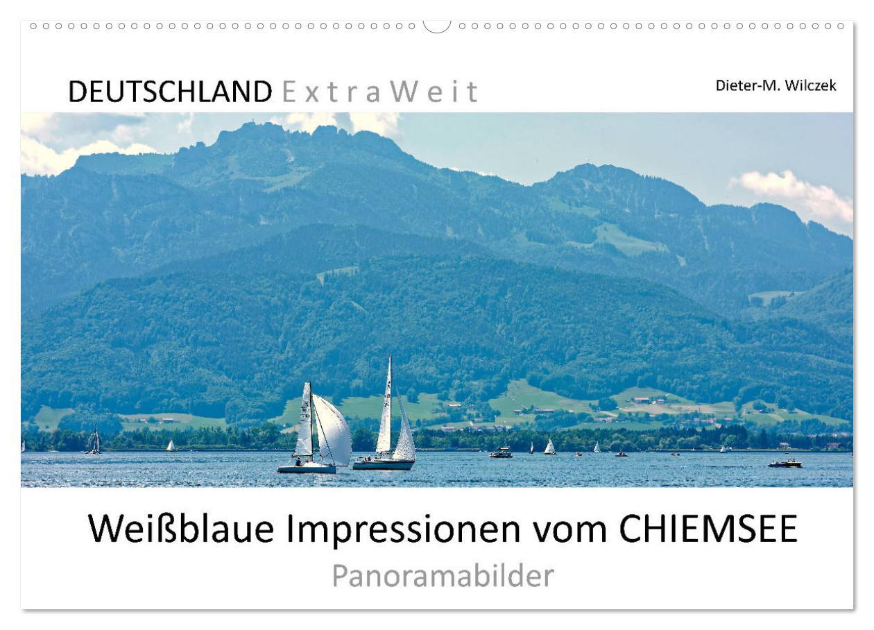 Kalendár/Diár Weißblaue Impressionen vom Chiemsee (Wandkalender 2026 DIN A2 quer), CALVENDO Monatskalender Calvendo