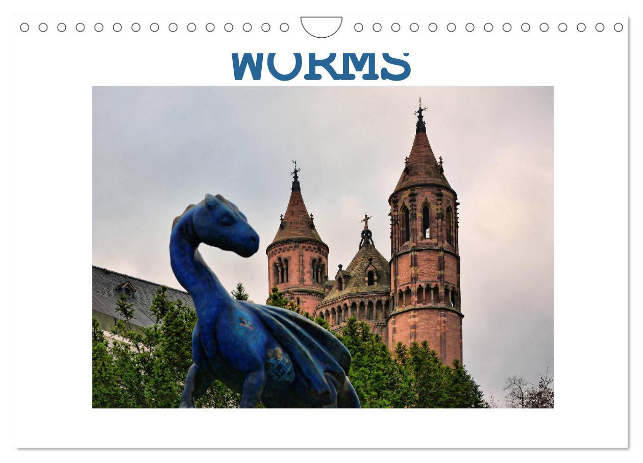 Koledar/Rokovnik Worms - Ansichtssache (Wandkalender 2026 DIN A4 quer), CALVENDO Monatskalender Calvendo