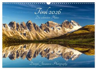 Kalendár/Diár Tirol 2026 - die schönsten Plätze (Wandkalender 2026 DIN A3 quer), CALVENDO Monatskalender Calvendo