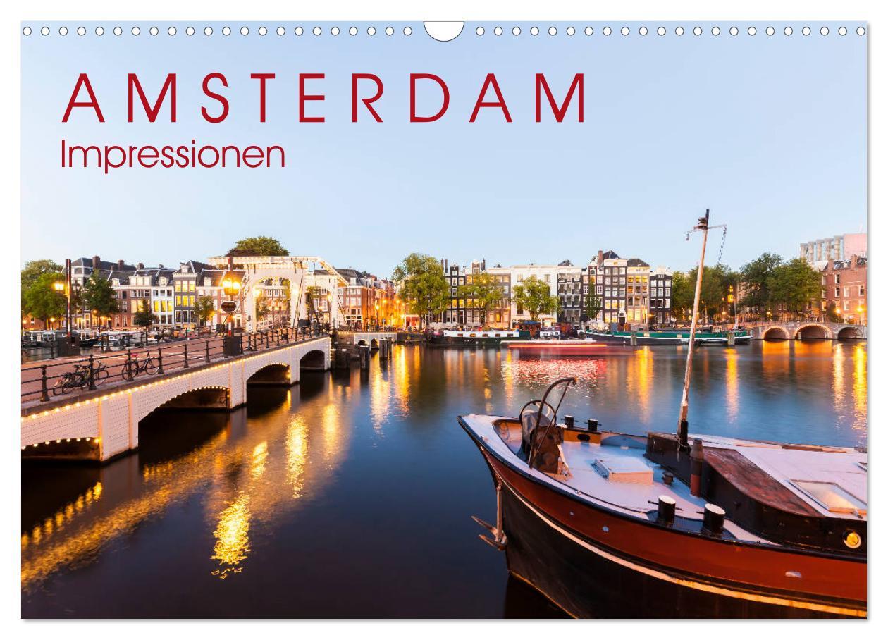 Kalendár/Diár AMSTERDAM Impressionen (Wandkalender 2026 DIN A3 quer), CALVENDO Monatskalender Calvendo