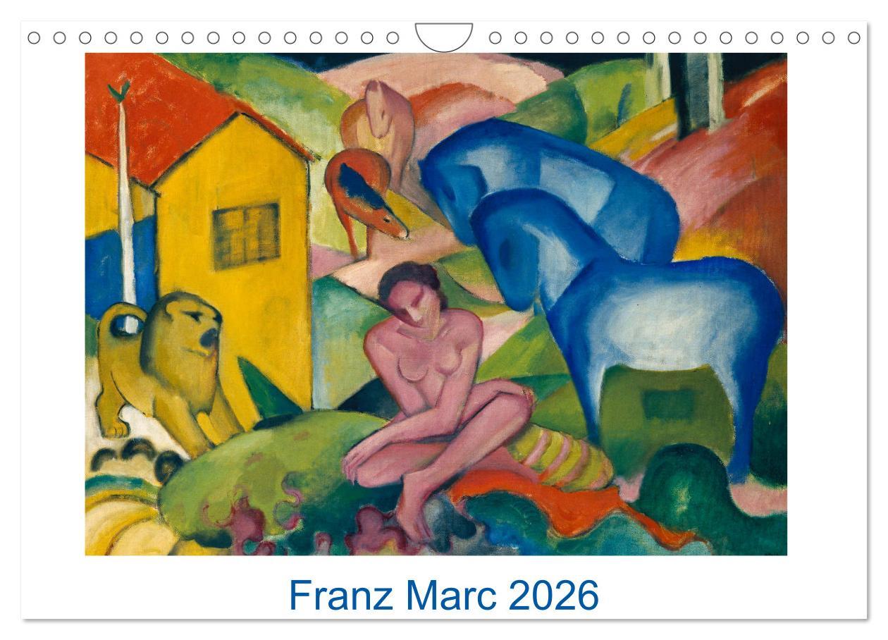 Kalendár/Diár Franz Marc 2026 (Wandkalender 2026 DIN A4 quer), CALVENDO Monatskalender Calvendo