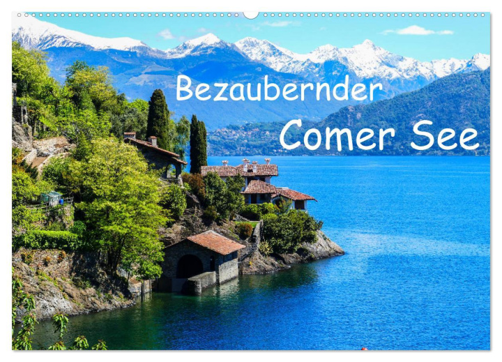 Календар/тефтер Bezaubernder Comer See (Wandkalender 2026 DIN A2 quer), CALVENDO Monatskalender Calvendo