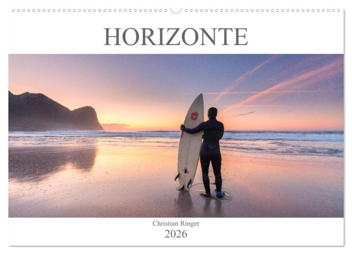 Kalendár/Diár Horizonte (Wandkalender 2026 DIN A2 quer), CALVENDO Monatskalender Calvendo
