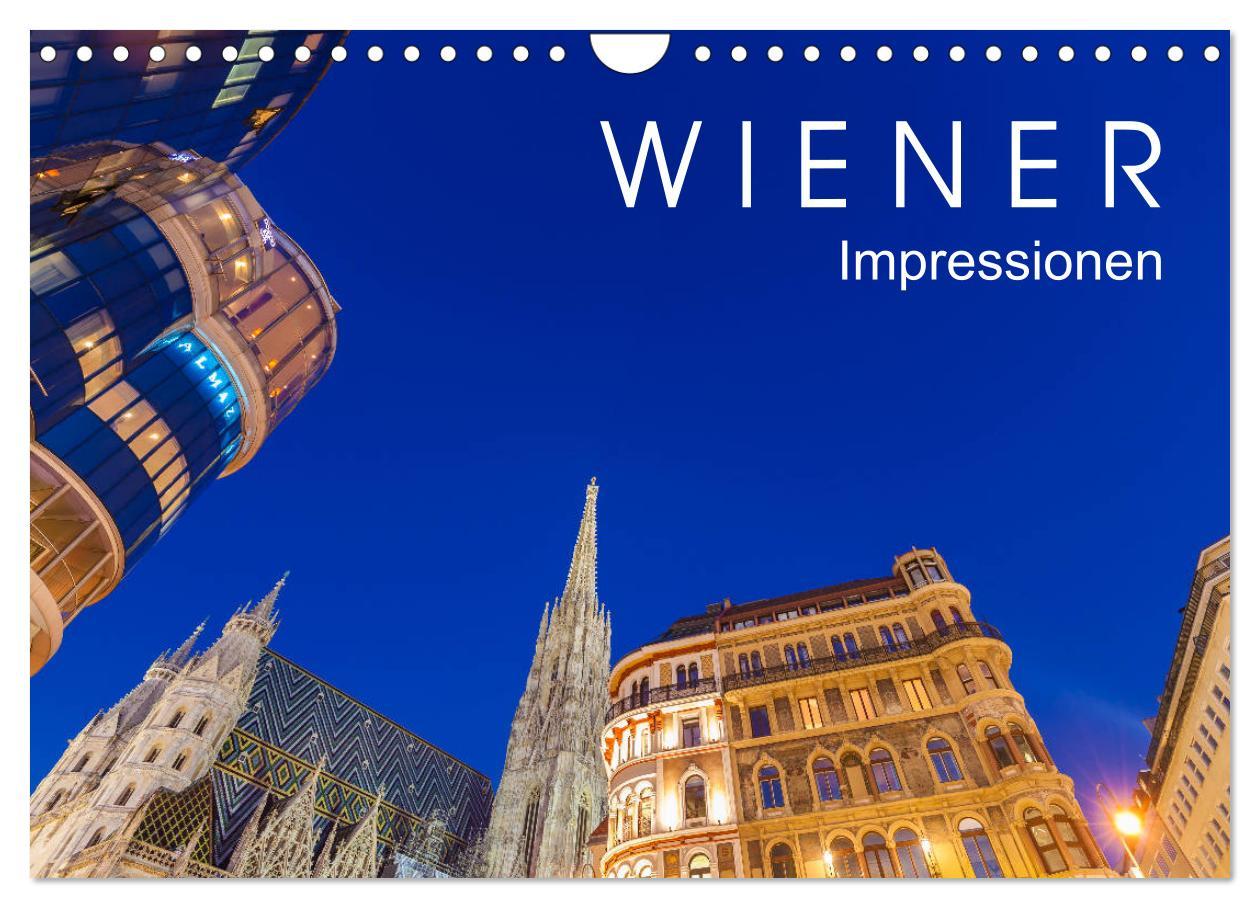 Kalendár/Diár W I E N E R Impressionen (Wandkalender 2026 DIN A4 quer), CALVENDO Monatskalender Calvendo