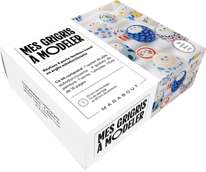 Kniha Kit Mes grigris à modeler 