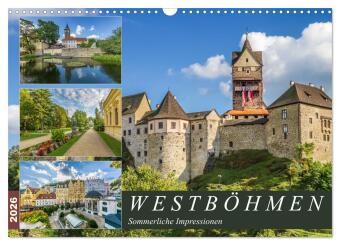 Kalendár/Diár WESTBÖHMEN Sommerliche Impressionen (Wandkalender 2026 DIN A3 quer), CALVENDO Monatskalender Calvendo