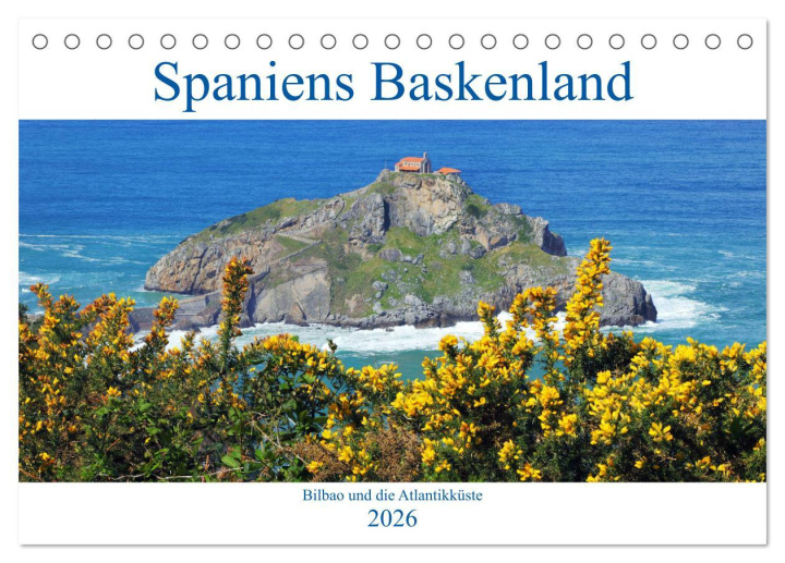 Kalendár/Diár Spaniens Baskenland (Tischkalender 2026 DIN A5 quer), CALVENDO Monatskalender Calvendo