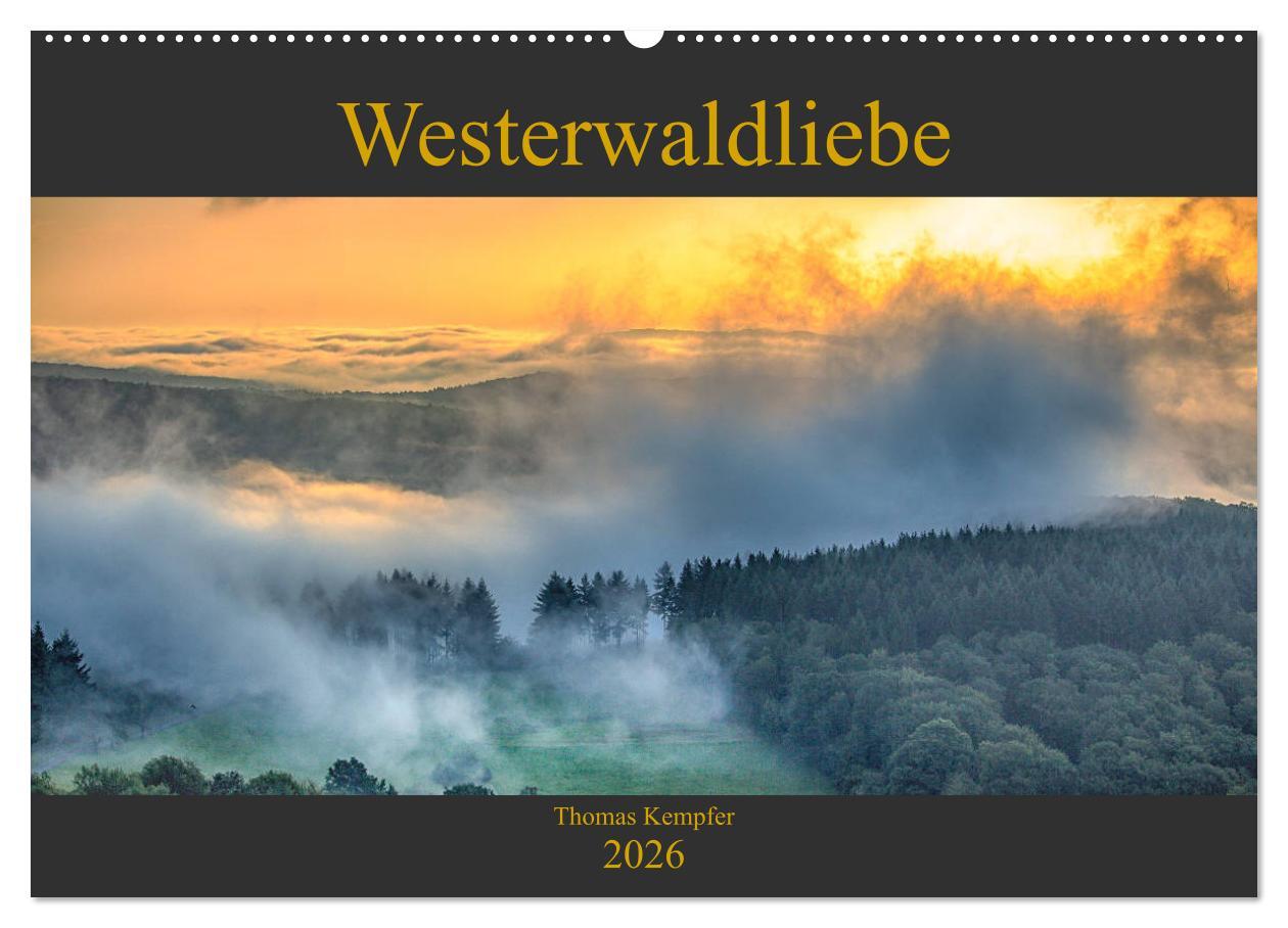 Koledar/Rokovnik Westerwaldliebe (Wandkalender 2026 DIN A2 quer), CALVENDO Monatskalender Calvendo