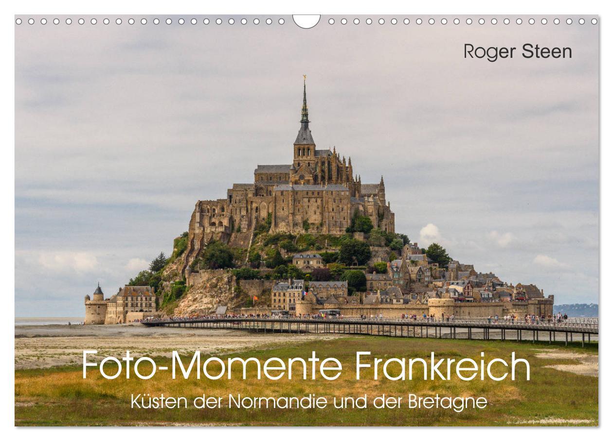 Kalendár/Diár Küsten der Normandie und der Bretagne (Wandkalender 2026 DIN A3 quer), CALVENDO Monatskalender Calvendo