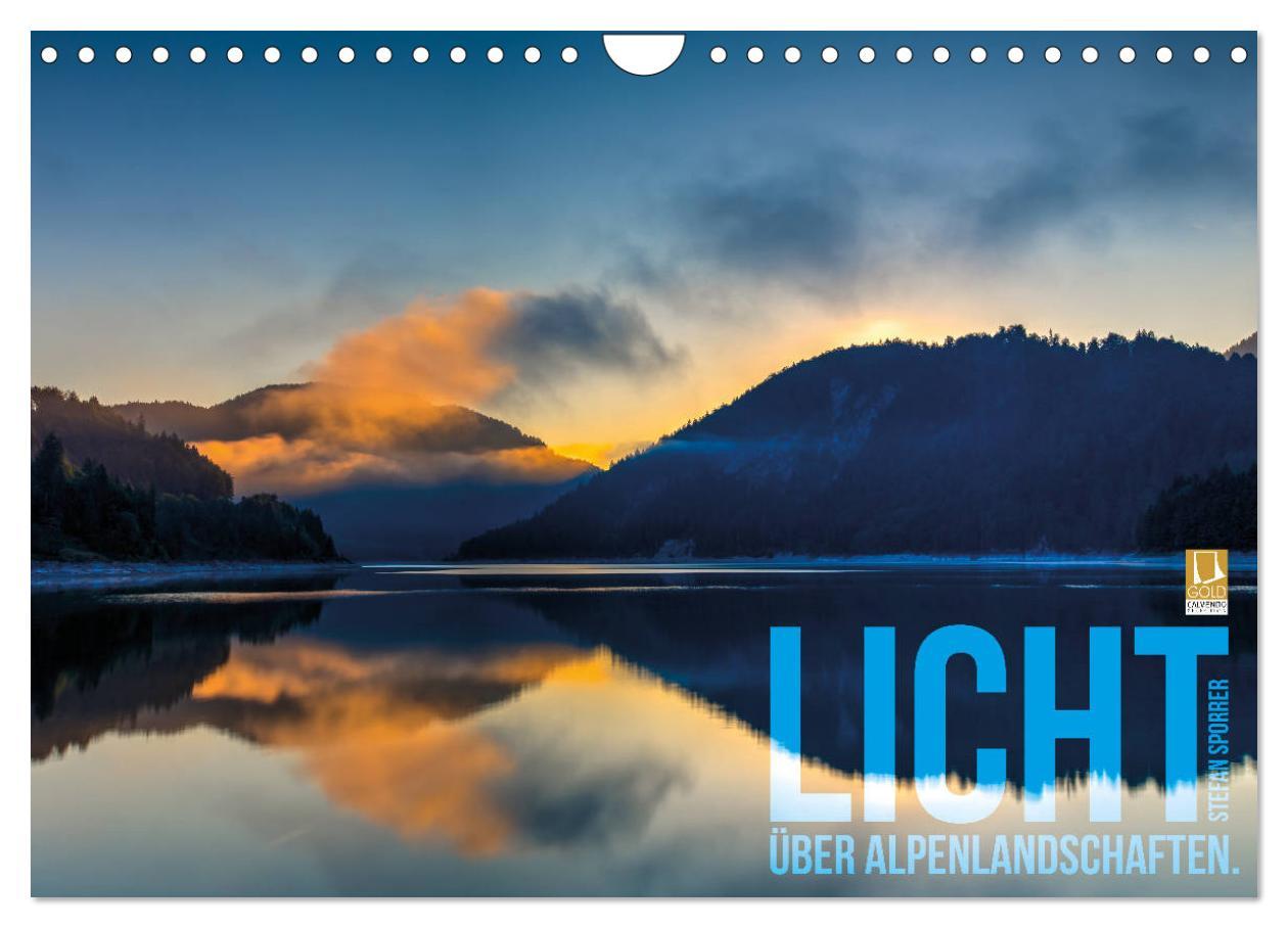 Kalendár/Diár Licht über Alpenlandschaften (Wandkalender 2026 DIN A4 quer), CALVENDO Monatskalender Calvendo
