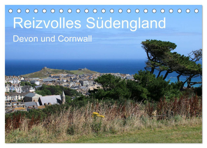 Kalendář/Diář Reizvolles Südengland Devon und Cornwall (Tischkalender 2026 DIN A5 quer), CALVENDO Monatskalender Calvendo