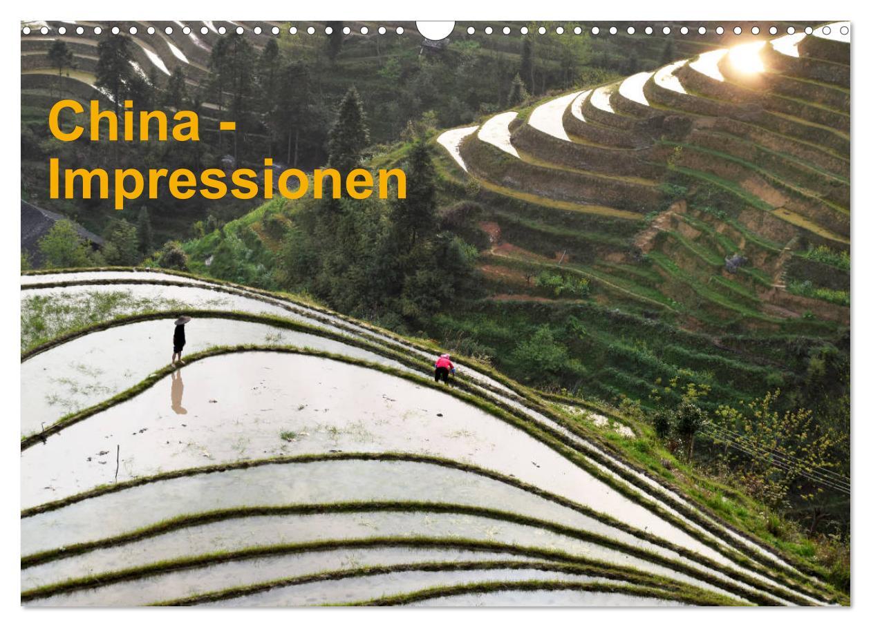 Kalendár/Diár China-Impressionen (Wandkalender 2026 DIN A3 quer), CALVENDO Monatskalender Calvendo