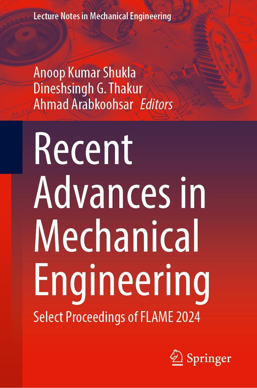 Buch Recent Advances in Mechanical Engineering Anoop Kumar Shukla