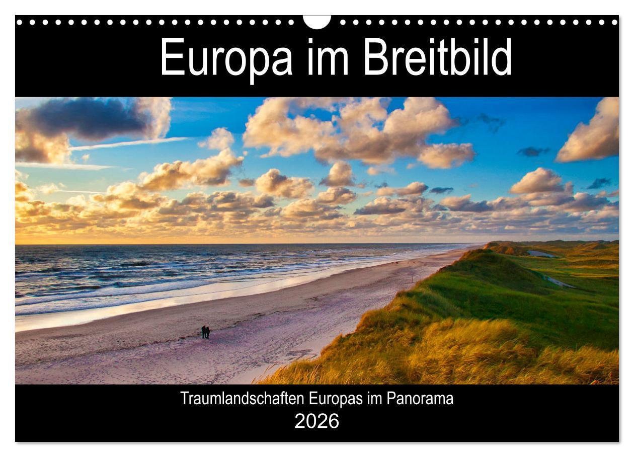 Kalendář/Diář Europa im Breitbild (Wandkalender 2026 DIN A3 quer), CALVENDO Monatskalender Calvendo