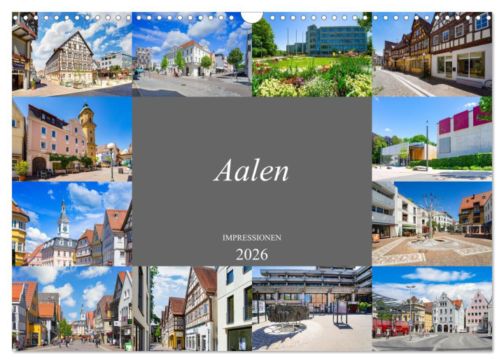 Koledar/Rokovnik Aalen Impressionen (Wandkalender 2026 DIN A3 quer), CALVENDO Monatskalender Calvendo