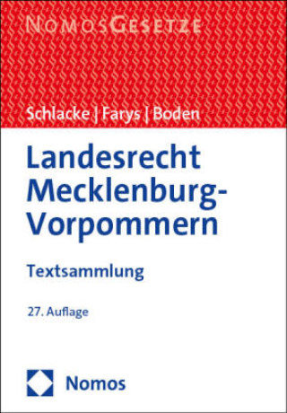 Kniha Landesrecht Mecklenburg-Vorpommern Sabine Schlacke