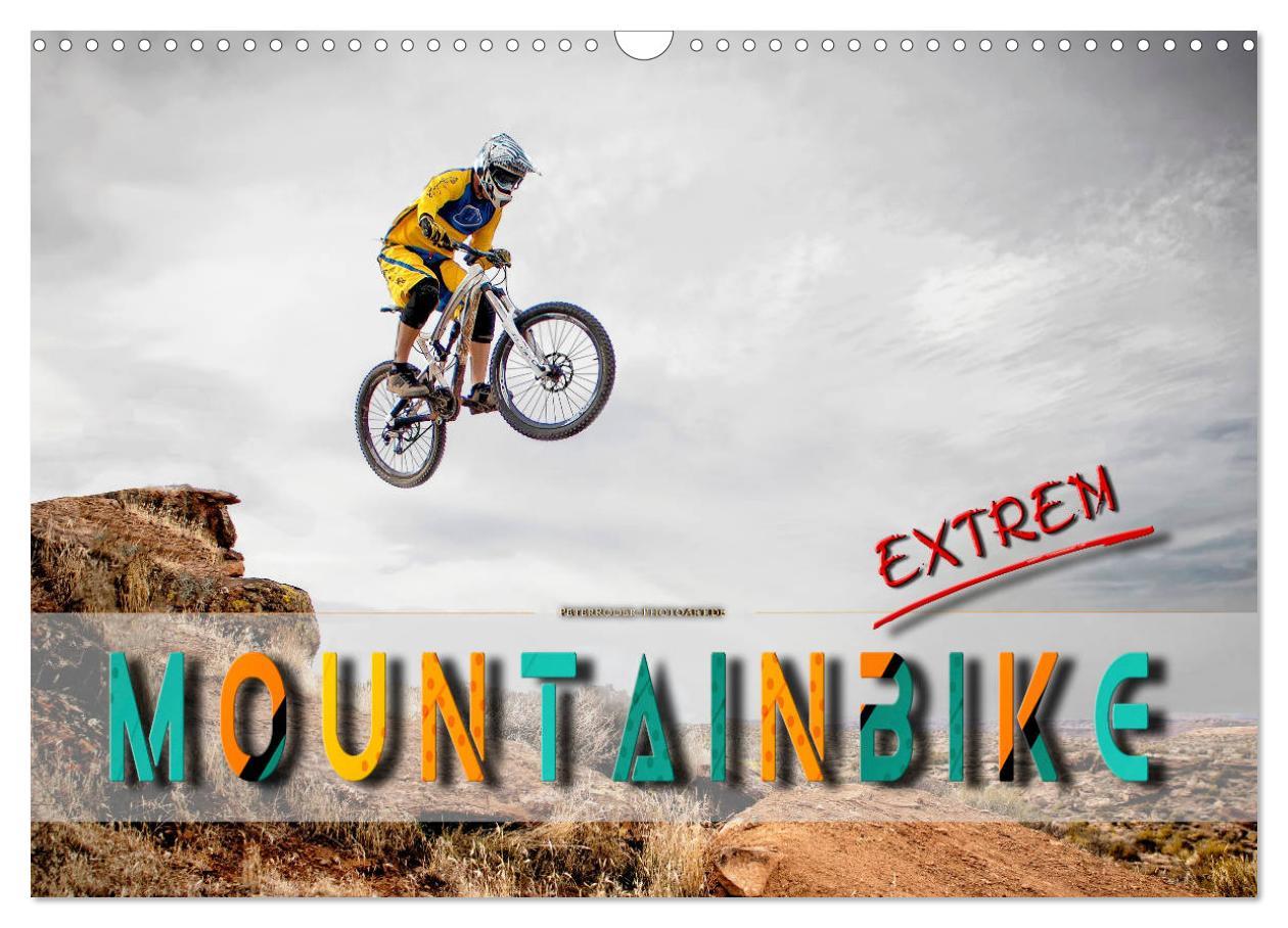 Kalendár/Diár Mountainbike extrem (Wandkalender 2026 DIN A3 quer), CALVENDO Monatskalender Calvendo