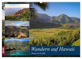 Kalendár/Diár Wandern auf Hawaii - Berge im Pazifik (Wandkalender 2026 DIN A2 quer), CALVENDO Monatskalender Calvendo