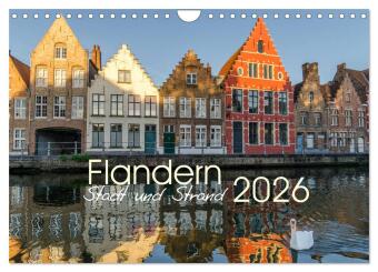 Kalendář/Diář Flandern - Stadt und Strand (Wandkalender 2026 DIN A4 quer), CALVENDO Monatskalender Calvendo