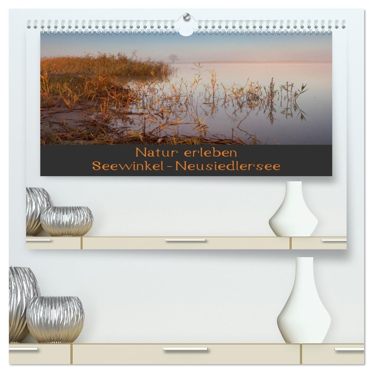 Kalendář/Diář Natur erleben Seewinkel-Neusiedlersee (hochwertiger Premium Wandkalender 2026 DIN A2 quer), Kunstdruck in Hochglanz Calvendo