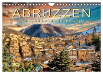 Kalendár/Diár Abruzzen, vom Apennin bis an die Adria (Wandkalender 2026 DIN A4 quer), CALVENDO Monatskalender Calvendo